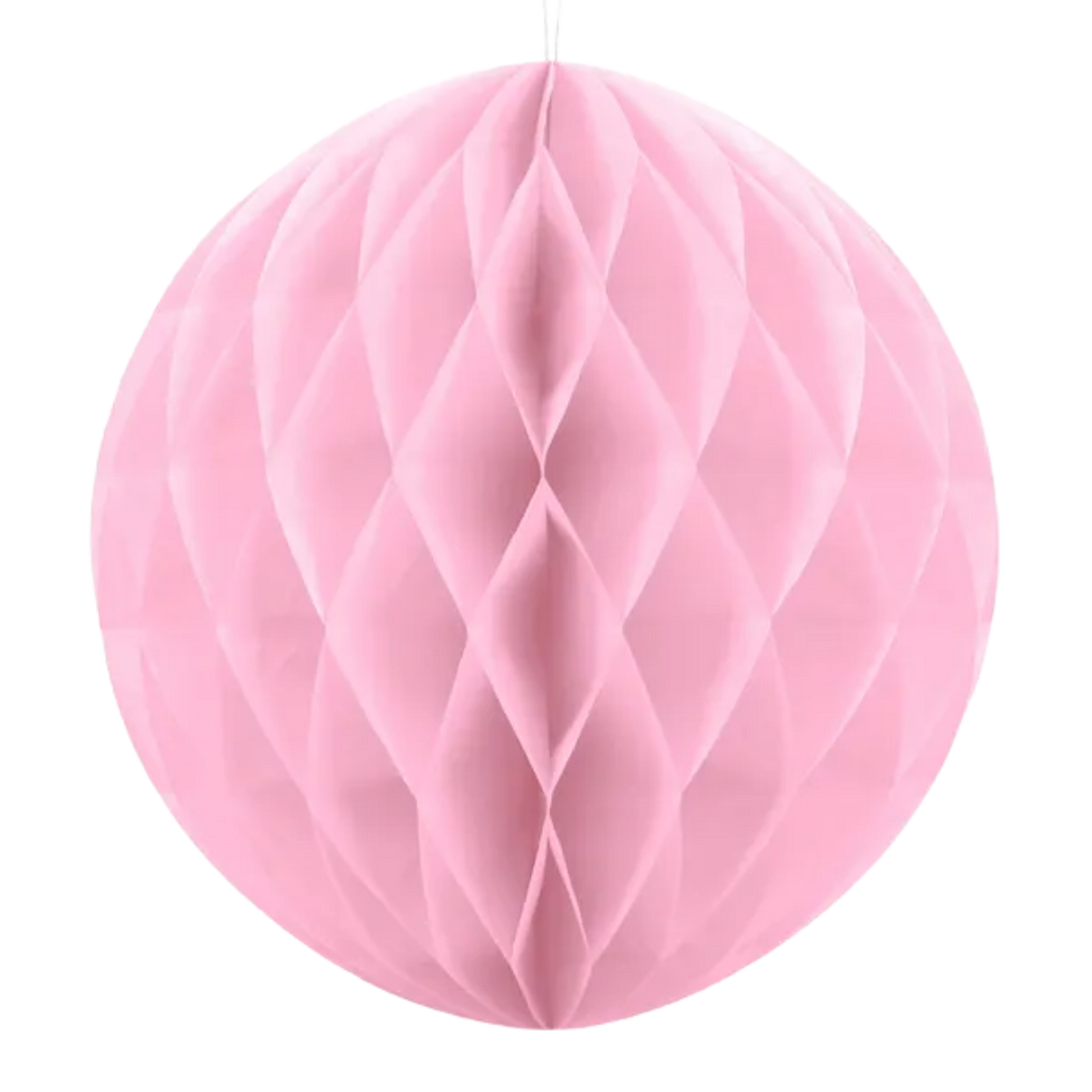 Pink Honeycomb Ball Backdrop