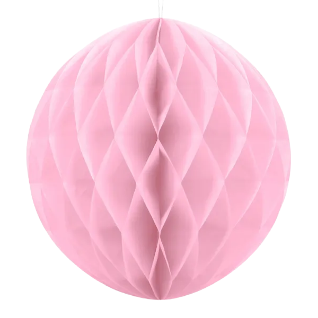 Pink Honeycomb Ball Backdrop