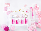 Pink Honeycomb Ball Backdrop