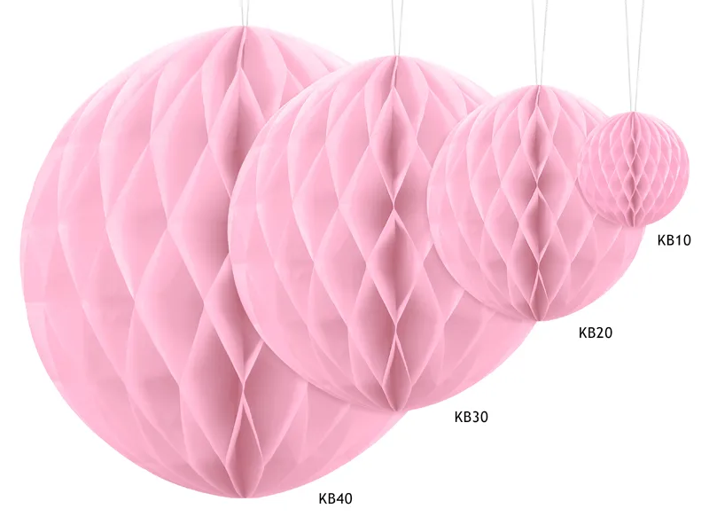 Pink Honeycomb Ball Backdrop