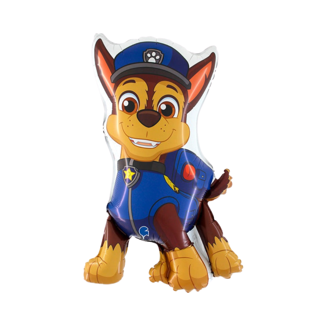 Blue Chase dog balloon kids birthday from Parte Haus party supply store in Bethesda Maryland