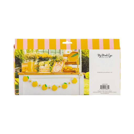 Yellow Felt Lemon Banner