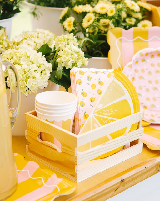 Yellow Lemon Slice Shaped Guest Napkins