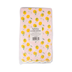 Pink Lemon Print Scalloped Edged Guest Napkins