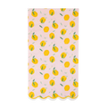 Pink Lemon Print Scalloped Edged Guest Napkins