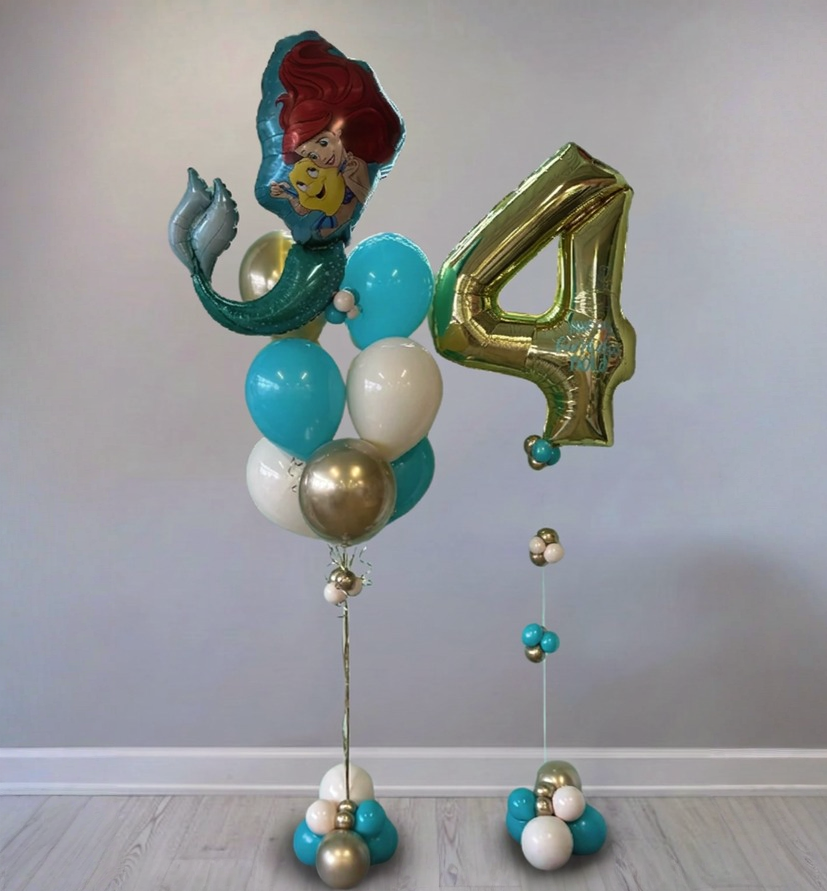 Little Mermaid Ariel Birthday Balloon Bundle