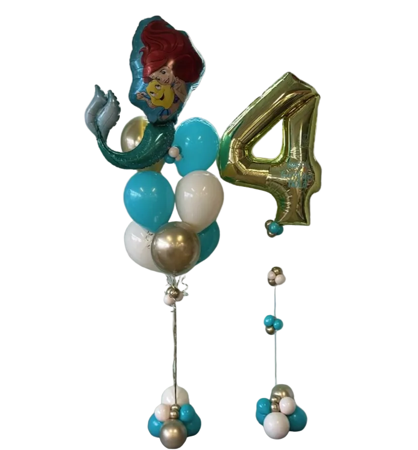 Little Mermaid Ariel Birthday Balloon Bundle