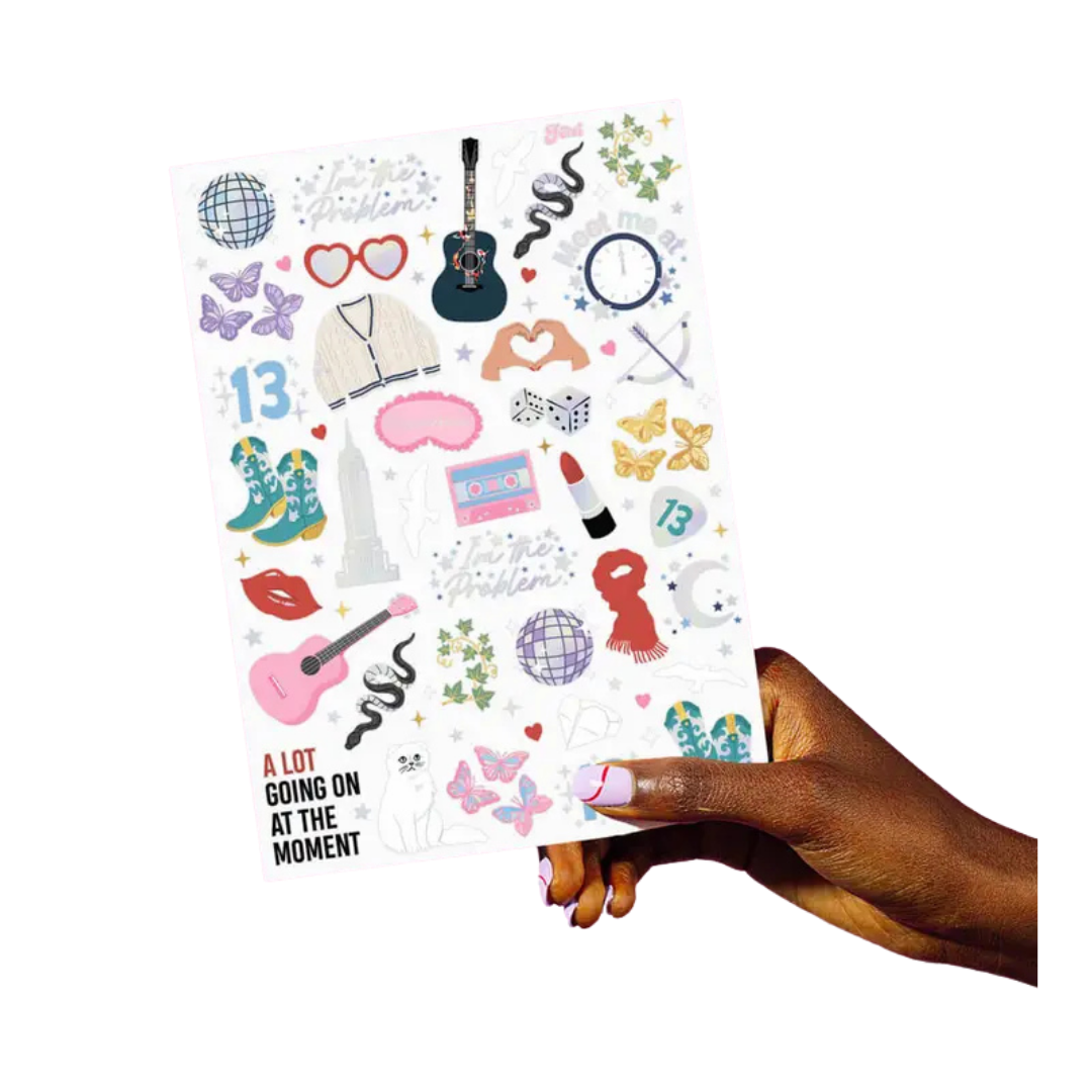 Taylor Swift Eras Tour Tattoo Sheets/Favors (74 Tattoos)