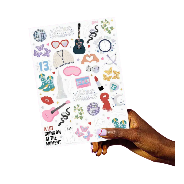 Taylor Swift Eras Tour Tattoo Sheets/Favors (74 Tattoos)