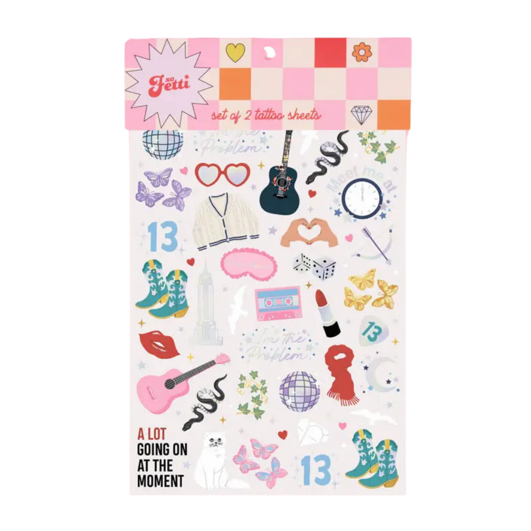 Taylor Swift Eras Tour Tattoo Sheets/Favors (74 Tattoos)