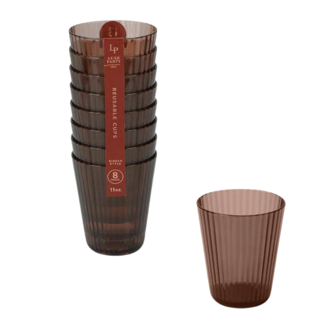 Brown Nude Deluxe Ribbed Cups