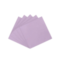 Lavender beverage napkins with simple folded design for celebrations from Parte Haus party supply store in Bethesda MD.