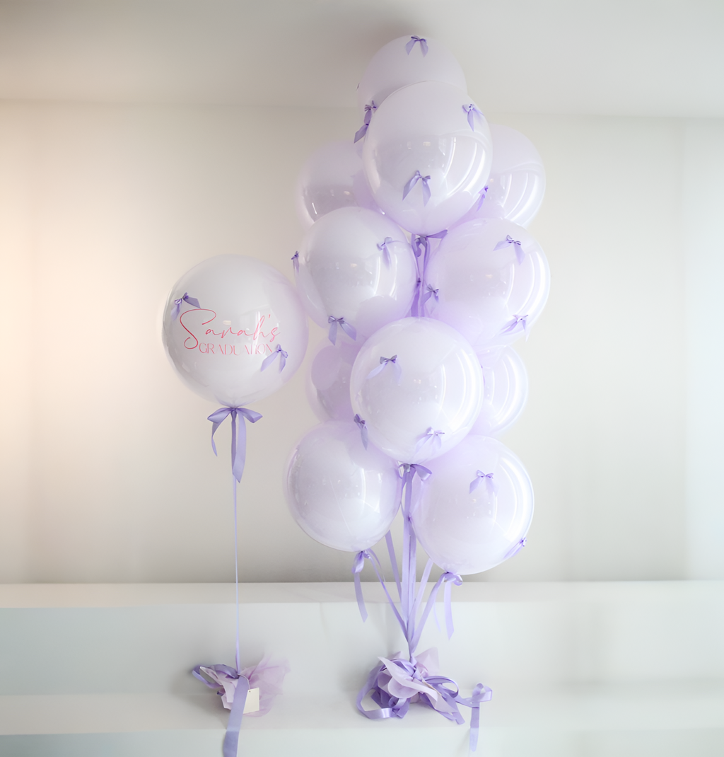 Lavender Romance Personalized Balloons
