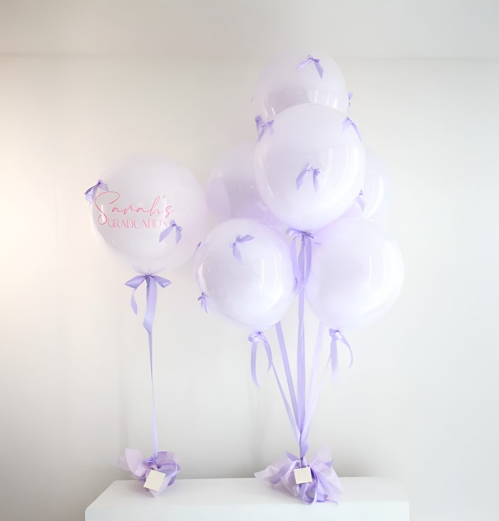 Lavender Romance Personalized Balloons