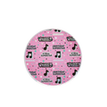 Pink dance birthday paper plate with music notes and stars from Parte Haus party supply store in Bethesda Maryland