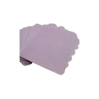 Light purple paper napkins with scalloped edges for birthday or baby shower from Parte Haus party supply store in Bethesda MD