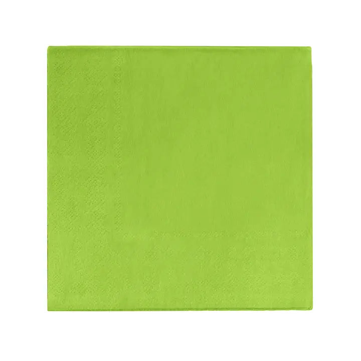 Lime green luncheon napkin square shape for any celebration from Parte Haus party supply store in Bethesda MD