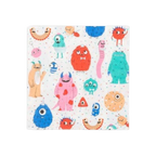 Colorful monster napkins with cartoon creatures birthday theme from Parte Haus party supply store in Bethesda MD
