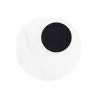white little monsters napkin with large black circle Halloween theme from Parte Haus party supply store in Bethesda MD