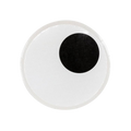 white small plate with black eye design monster theme from Parte Haus party supply store in Bethesda Maryland