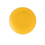 Yellow plate round dinnerware for birthday celebration from Parte Haus party supply store in Bethesda MD
