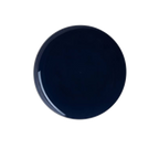 Navy blue round plate elegant dinnerware for celebrations from Parte Haus party supply store in Bethesda MD