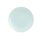 Light blue plate with gold rim elegant tableware for celebration from Parte Haus party supply store in Bethesda MD