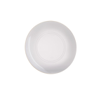white plate simple round design dining from Parte Haus party supply store in Bethesda Maryland