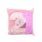 Pink number 2 piñata with tissue fringe for birthday from Parte Haus party supply store in Bethesda Maryland