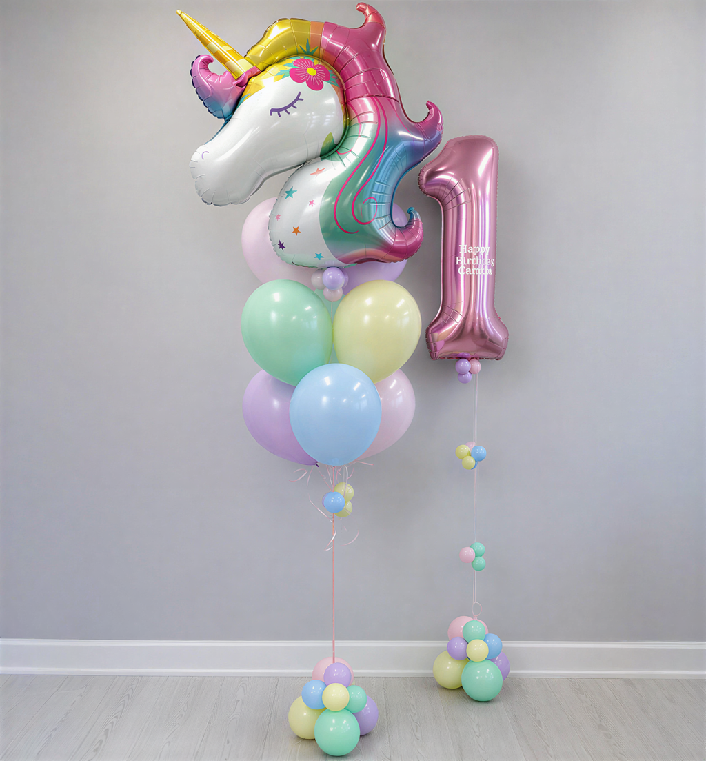 Magical Unicorn Balloon Bundle