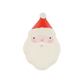 red and white melamine Santa plate with Santa face Christmas from Parte Haus party supply store in Bethesda MD
