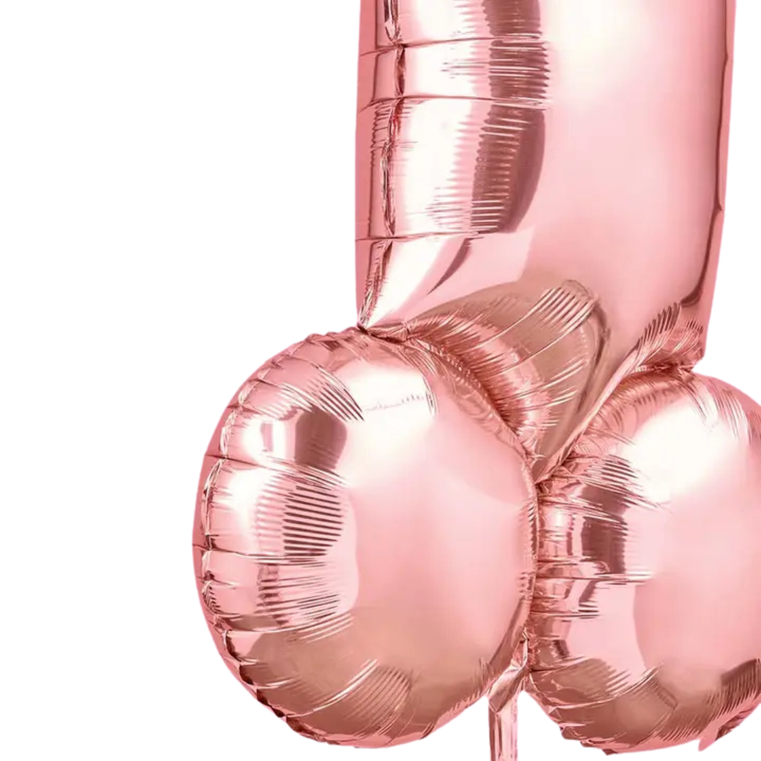 Pink Foil Bachelorette Party Penis Balloon