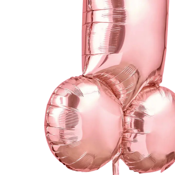 Pink Foil Bachelorette Party Penis Balloon