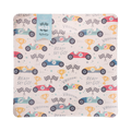 Multicolor Race Car Square Large Dinner Plate