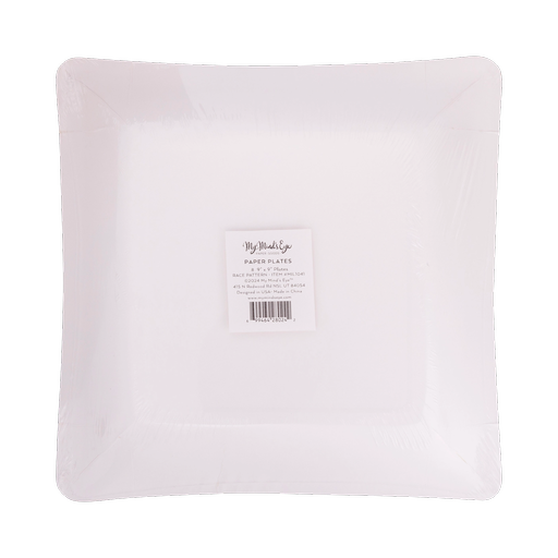 Multicolor Race Car Square Large Dinner Plate