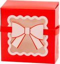 Red and Pink Bow Cookie Box