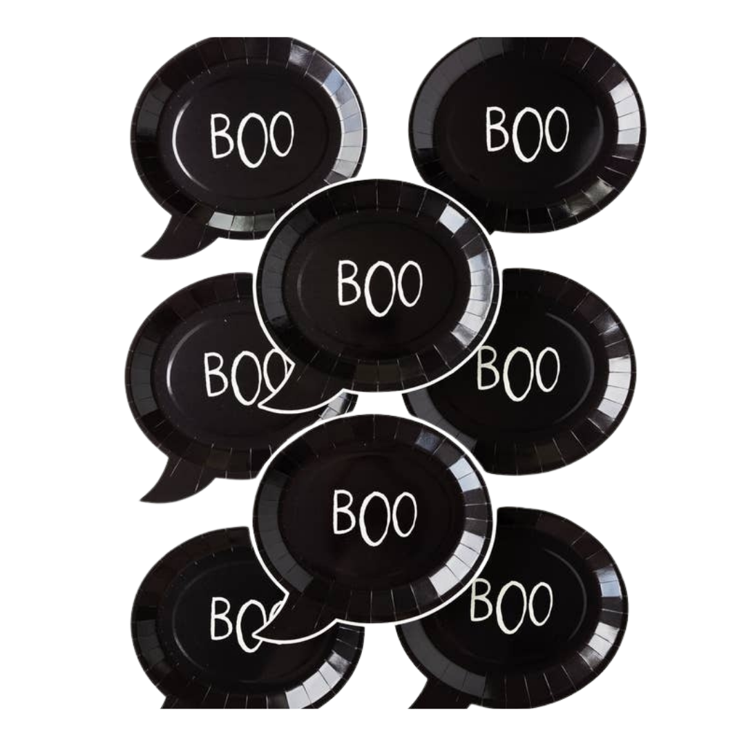  Black Frank & Mummy Boo! Shaped Large Plate
