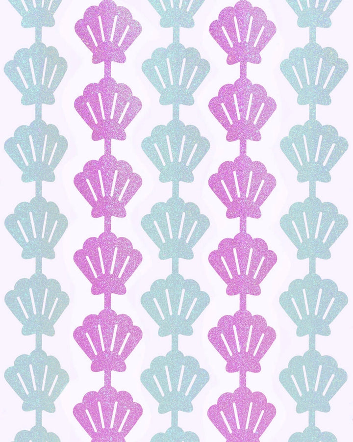 Mermaid Party Backdrop Curtain, Birthday Supplies