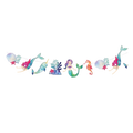 Colorful mermaid and narwhal garland ocean birthday decoration from Parte Haus party supply store in Bethesda MD