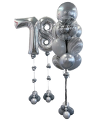 Metallic Silver & Gray Glow Celebration