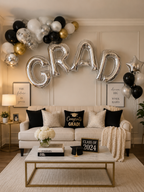 Metallic Letter Balloon Arch