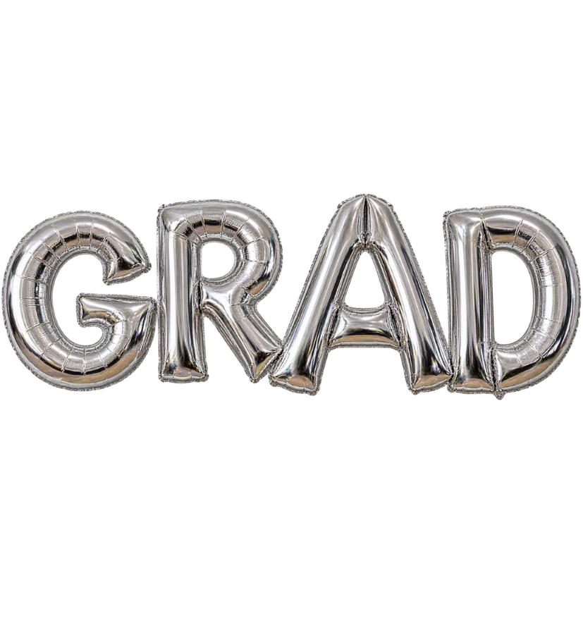 Metallic Letter Balloon Arch