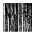 Black metallic backdrop curtain shiny fringe for celebration from Parte Haus party supply store in Bethesda MD