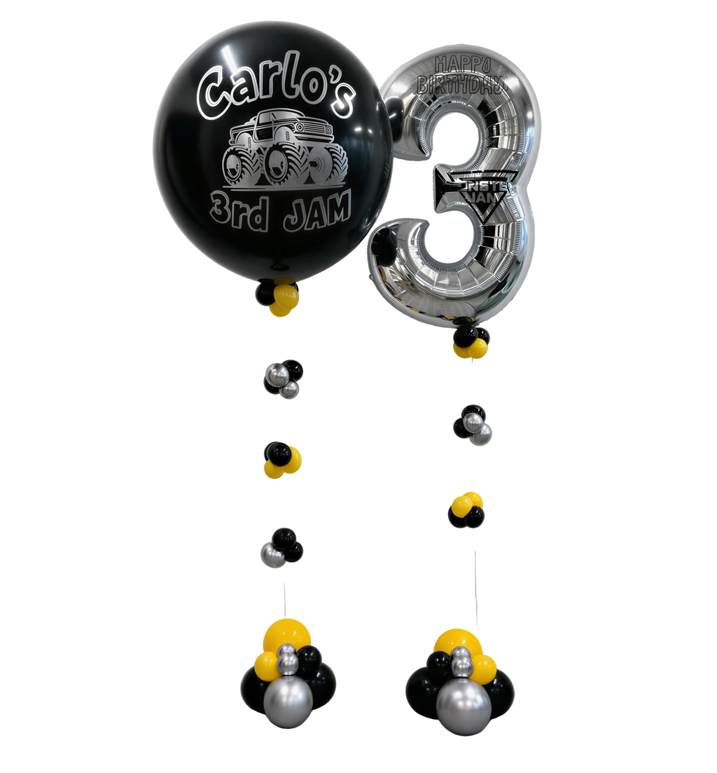 Monster Truck Jam Birthday Balloon Bundle
