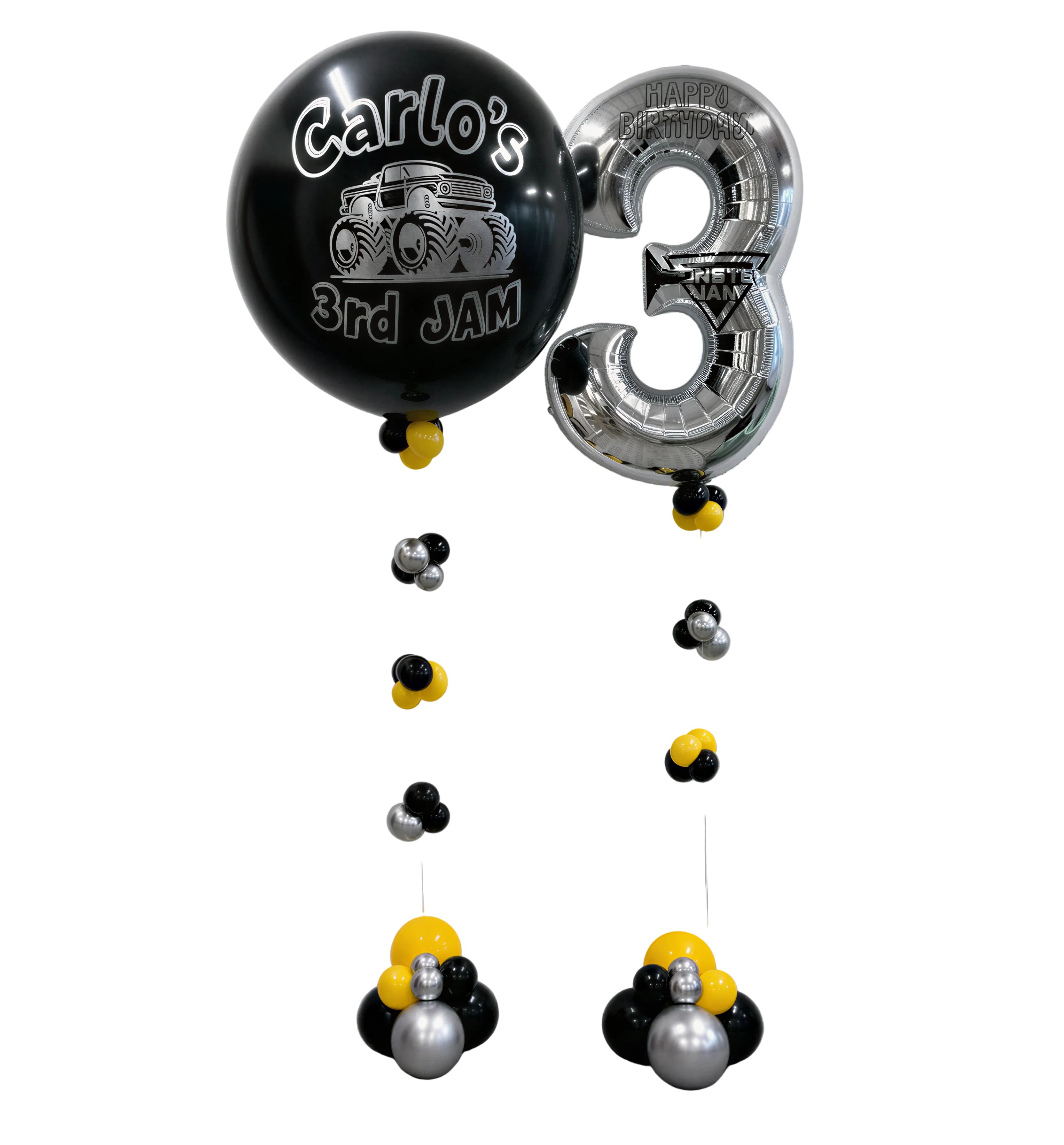 Monster Truck Jam Birthday Balloon Bundle