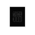 Black Mothers Day greeting card with gold text celebrating motherhood from Parte Haus party supply store in Bethesda Maryland