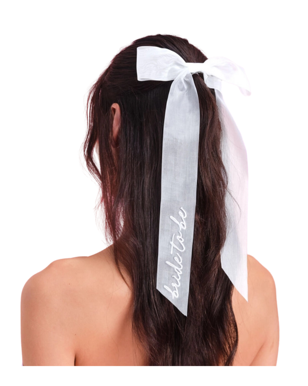 White Bride To Be Bridal Shower Bow