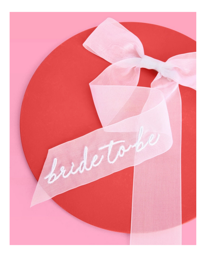White Bride To Be Bridal Shower Bow