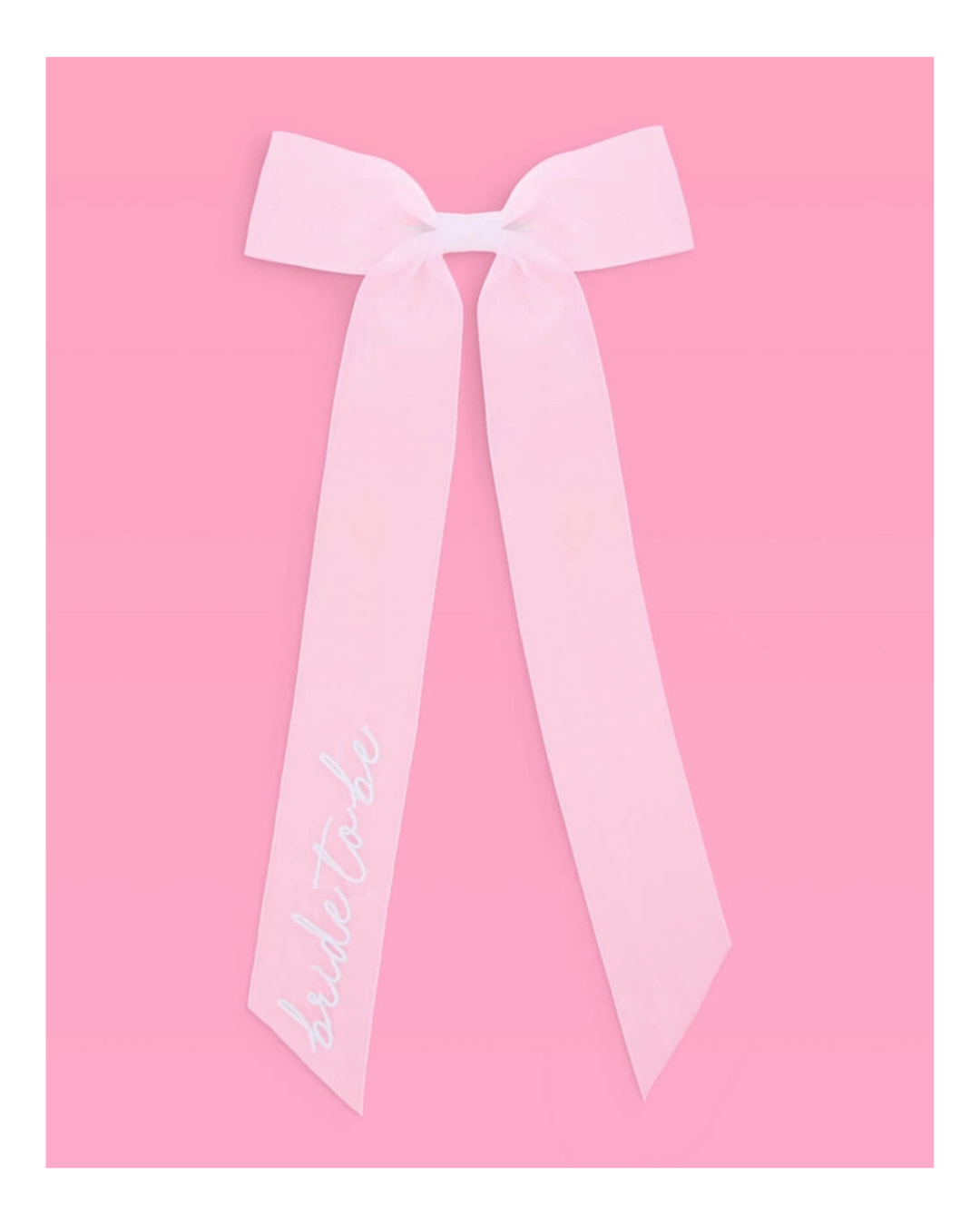 White Bride To Be Bridal Shower Bow