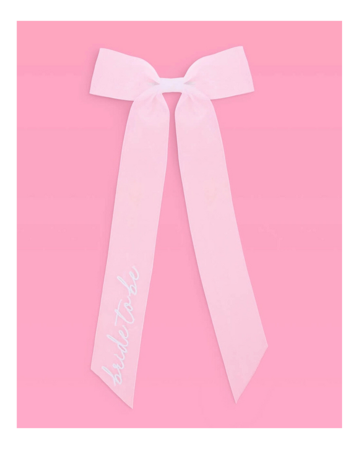 White Bride To Be Bridal Shower Bow
